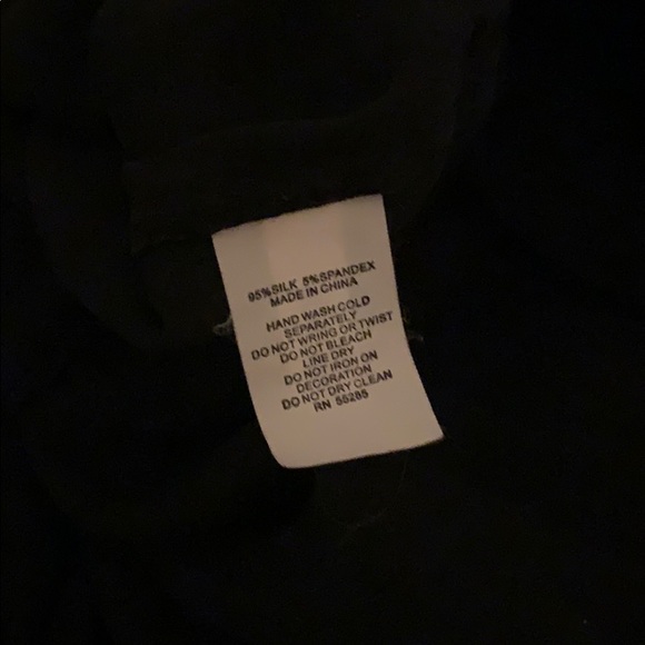 Express Black Silk & Satin top - Picture 8 of 8